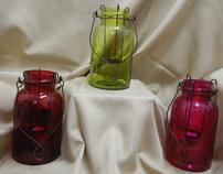 Set of 3 Vintage Luminary Jars 202//158
